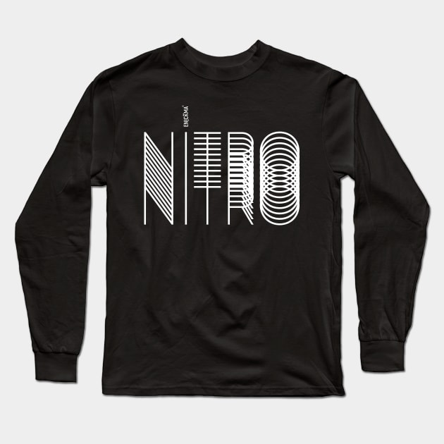 white nitro Long Sleeve T-Shirt by Enickma